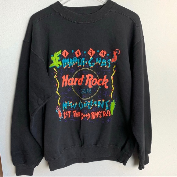 Vintage Other - Vintage | 1994 Hard Rock Cafe neon sweatshirt M